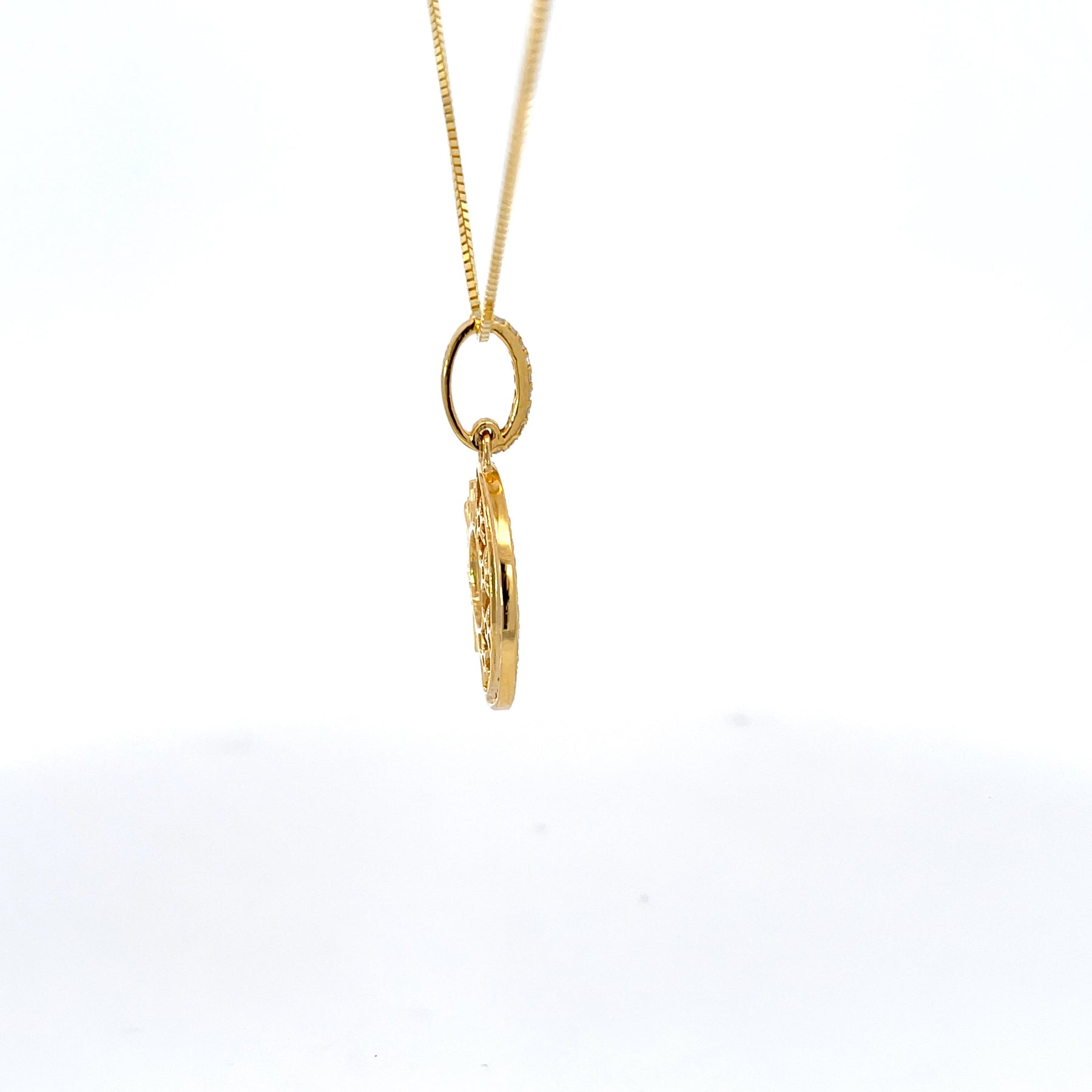 Pragnell 18kt yellow gold Eclipse spring necklace